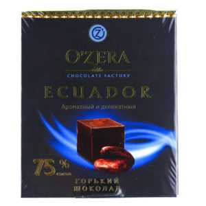 Шоколад o’zera в кубиках ecuador